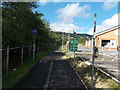 Path past the edge of the Co-operative Food store in Pontycymer