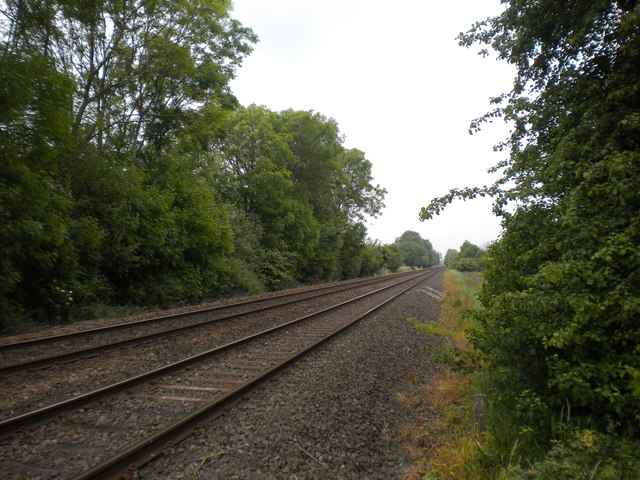 Railway line east of Thurgarton