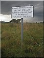 Digging for bait prohibition sign, Boulmer