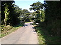 Road leaving Treroosel heading west