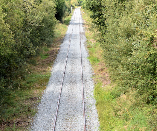 Railway at the Meeting House near Ballinderry - September 2014(1)