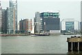 View of Oosterschelde passing New Providence Wharf