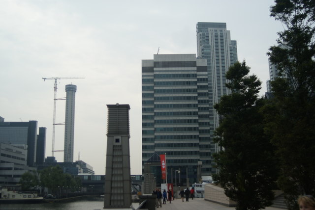 View of 10 Upper Bank Street from Wood Wharf #2