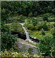 Afon Garw footbridge below Pant-y-Gog