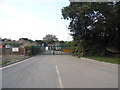 The entrance to John Gunner quarry on Aldershot Road