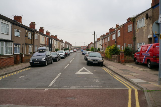 Edward Street from Pasture Street, Grimsby