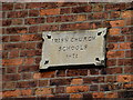 Plaque, Irish Church Schools 1871