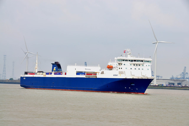 The Norsky passes Tilbury -