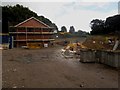 NU2410 : Houses under construction, Alnmouth by Graham Robson