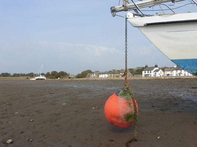 Ravenglass village from the mud flats