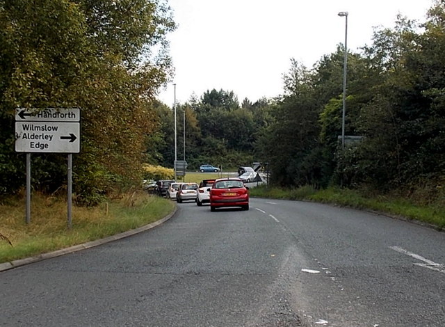 Road from Dean Row Road to the Wilmslow Bypass, Wilmslow