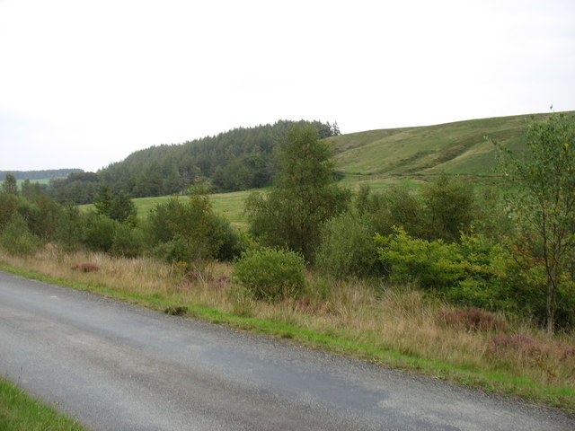 Country west of Llyn Clywedog