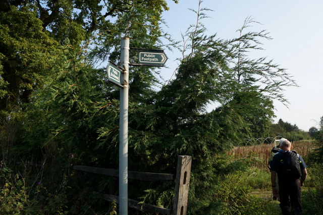 Finger post on the A16
