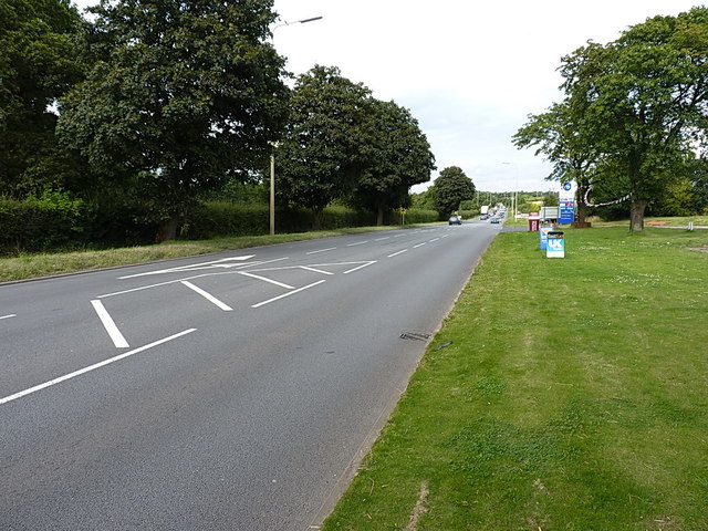 A460 Cannock Road at Shareshill