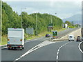 The A55 North Wales Expressway at  junction 8