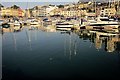 SX9163 : Reflections, Torquay old harbour by Derek Harper