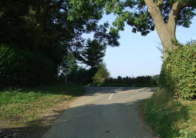 Junction of Back Lane with Rudston Road