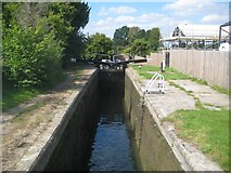 SP9114 : Grand Union Canal: Aylesbury Arm: Marsworth Lock No 1 by Nigel Cox