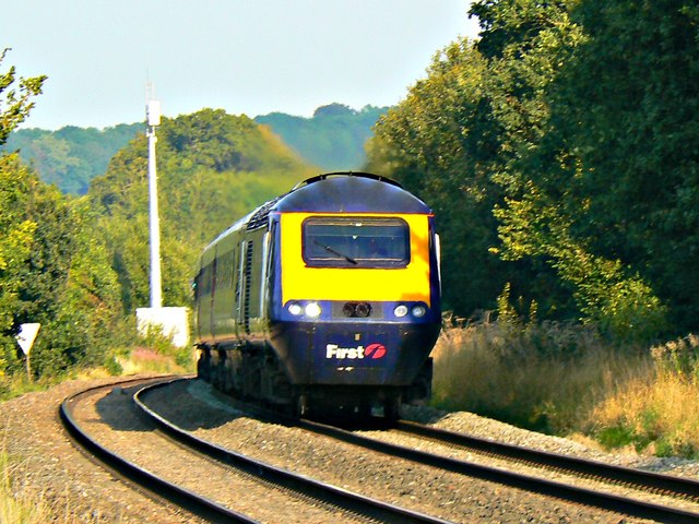 'Down' First Great Western High Speed Train, north of Ram Alley, Wiltshire