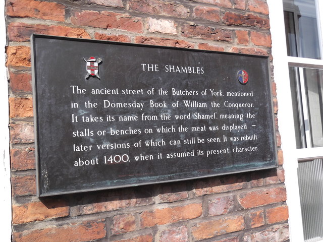 Information plaque, The Shambles