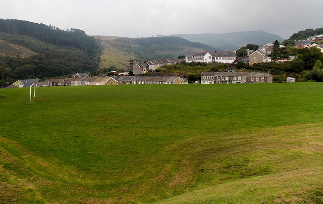 Football pitch in Pontycymer