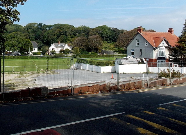 Fenced-off Langland Road site in Swansea