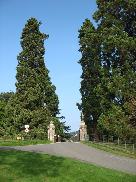 The western entrance to Walton Hall