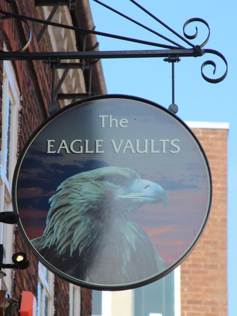 The Eagle Vaults sign