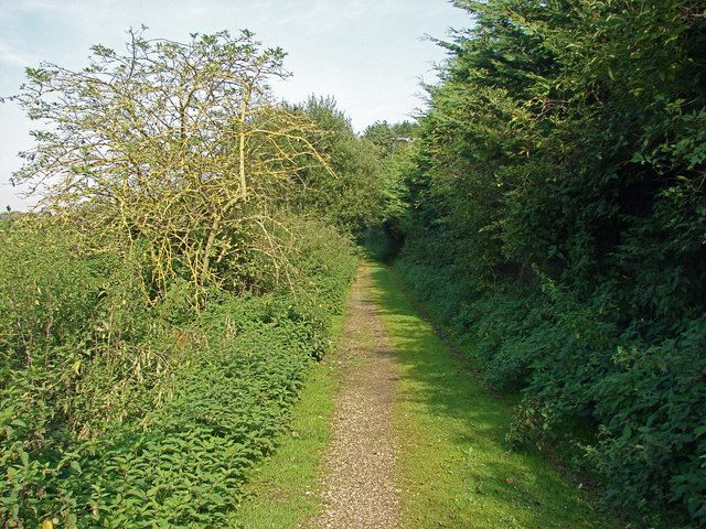 Footpath beside the sewage works © Alan Hunt :: Geograph Britain and ...