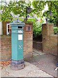 SU9032 : A replica Penfold pillar box, Haslemere High Street by Derek Voller
