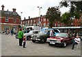 SJ9494 : Classic Cars on Hyde Civic Square by Gerald England