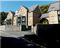 Outwardly opening entrance gates to Crawshay Court, Langland, Swansea