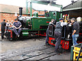 SK2406 : Statfold Barn Railway - waiting for the cavalcade by Chris Allen