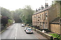 Cottages by the A616 near Mytholm Bridge and Thongsbridge