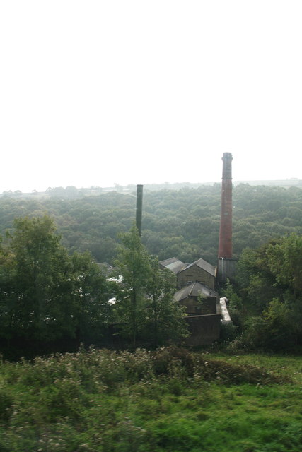 Bottoms Mill from the Woodhead Road on a misty September morning