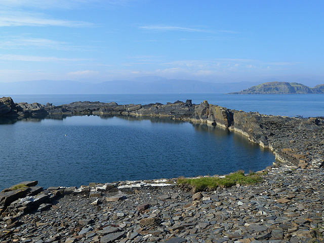 Flooded quarry on Easdale Island