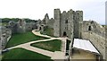 Interior of Oystermouth Castle