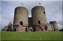 SJ0277 : Rhuddlan Castle by Philip Halling