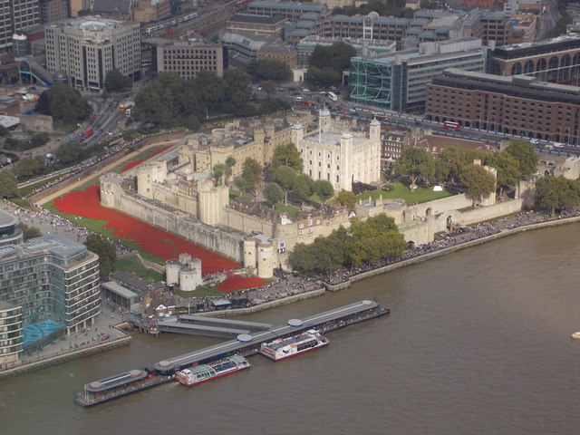London: the Tower of London from the Shard