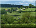 Farmland near the site of Sauvey Castle