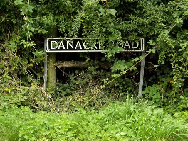 Danacre Road sign