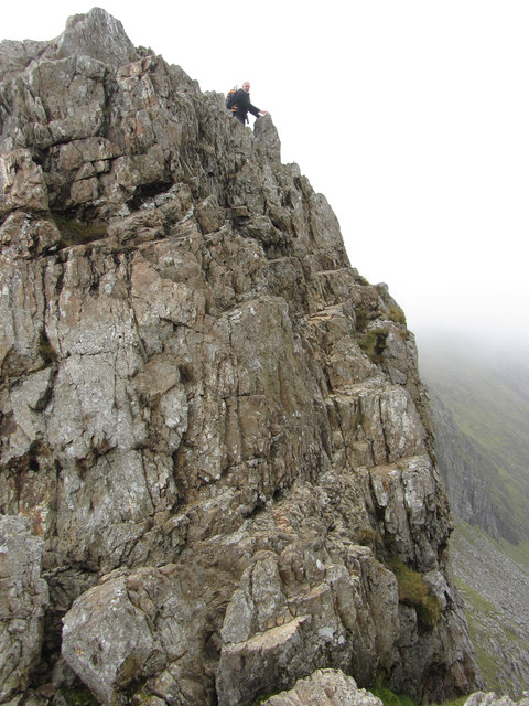 Crib Goch Third Pinnacle C Gareth James Geograph Britain And