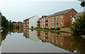 Canalside apartments at Congleton, Cheshire