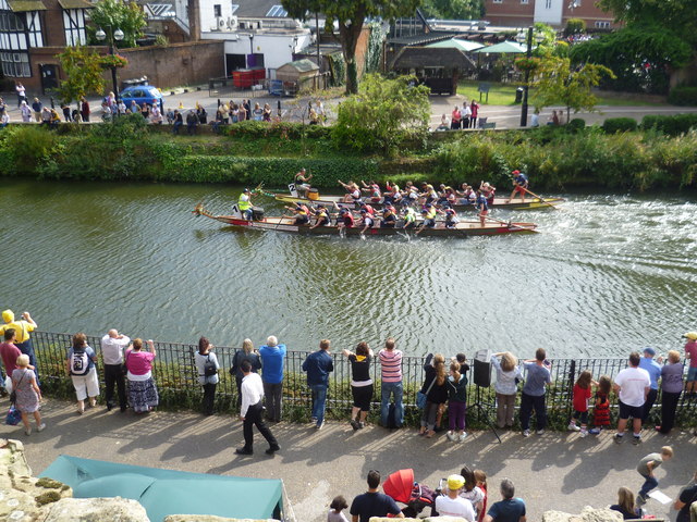 Dragon Boat Racing on the River Medway