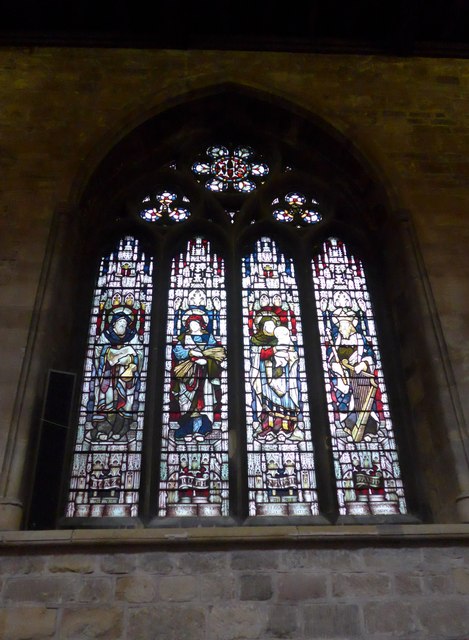 St Mary, Melton Mowbray: stained glass window (O)