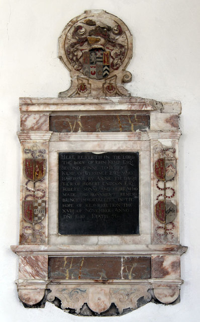 St Mary, Antingham - Wall monument
