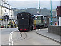 WHR train leaving Porthmadog Station