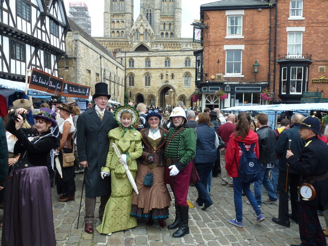 Steampunk festival in Lincoln 2014 -... © Richard Humphrey cc-by-sa/2.0 ...