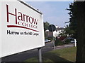 Sign, Harrow College, Tyburn Lane, Harrow