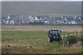 Tractor in a field at Baltasound